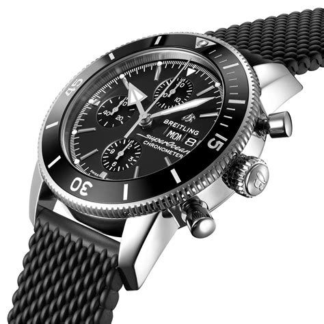 breitling superocean rubber strap|breitling watch strap.